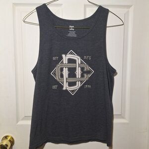 DC Shoes Grey Graphic Print Tank Top Grunge Skater Indie Sleaze Hipster Size M